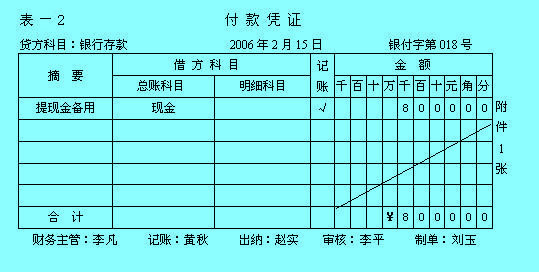 专用记账凭证