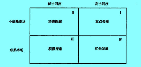 市场成熟度/协同度矩阵