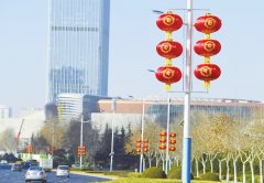 大红灯笼高挂泉城点亮年味